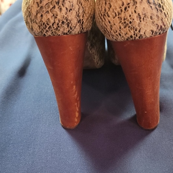 SOLD* jeffrey campbell snakeskin booties - Picture 3 of 6